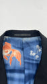 Blazer monopetto con pochette