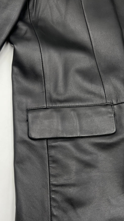 Blazer monopetto in pelle