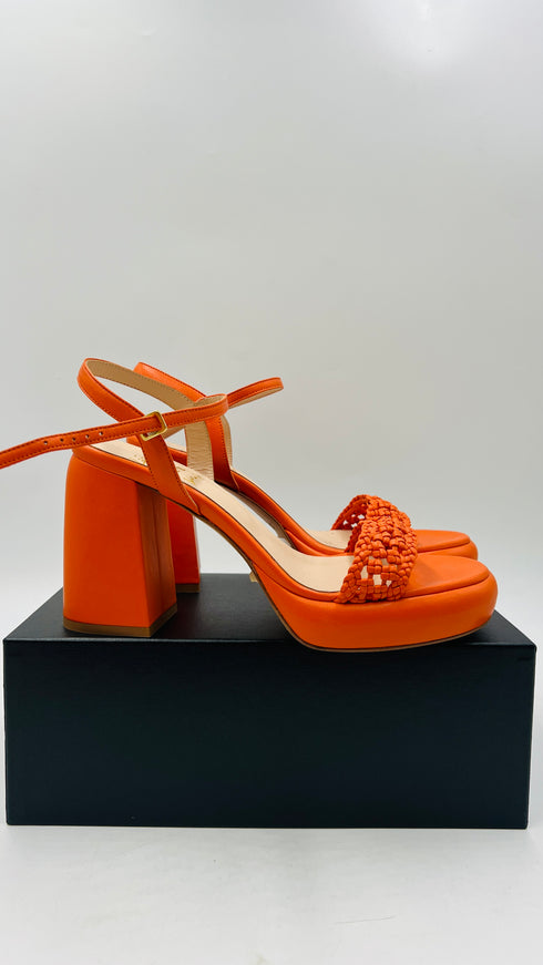 Sandali platform "Planet" arancio