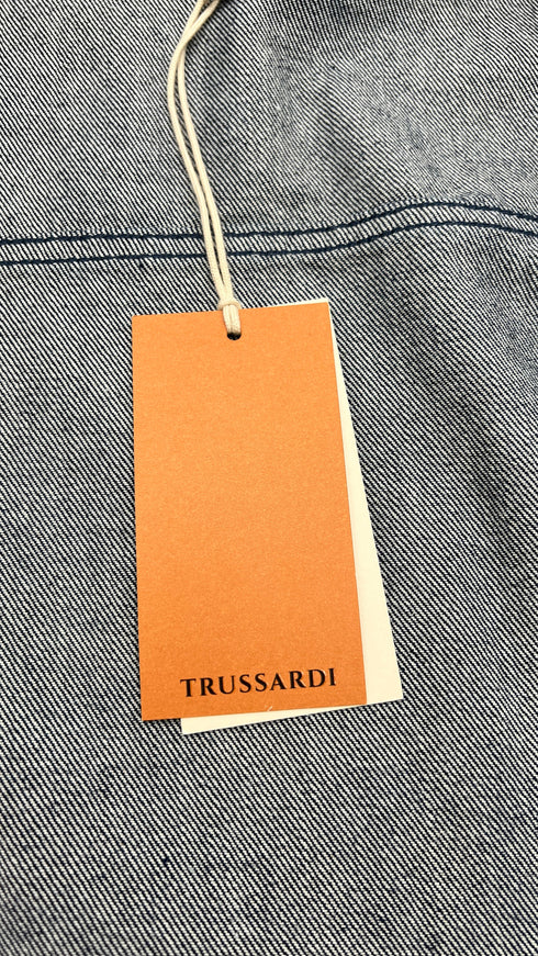 Giacca jeans con cartellino