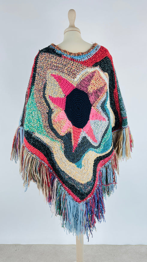 Poncho multicolor