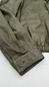 Giacca in pelle verde
