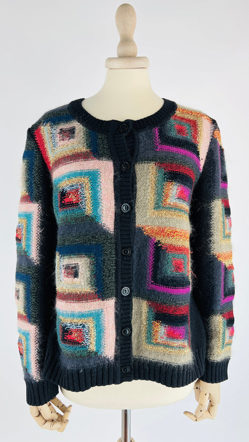Cardigan a quadri