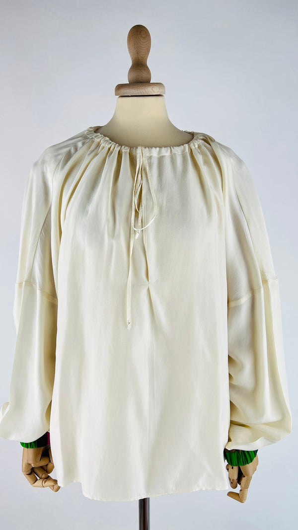 Blusa retro color block