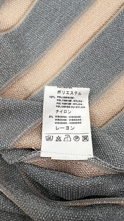 Abito midi fiori lurex