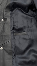 Giacca in pelle con cintura Versace Collection