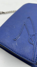Borsa saffiano blu KARL LAGERFELD