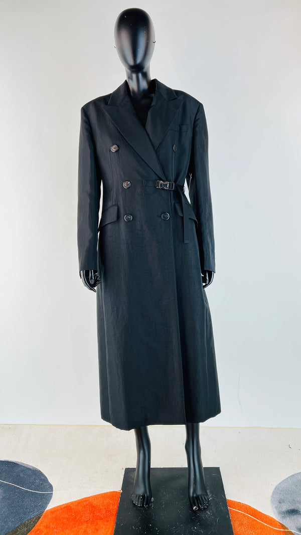 Trench doppiopetto nylon