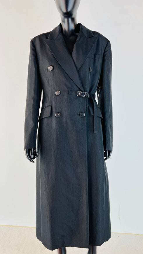 Trench doppiopetto nylon
