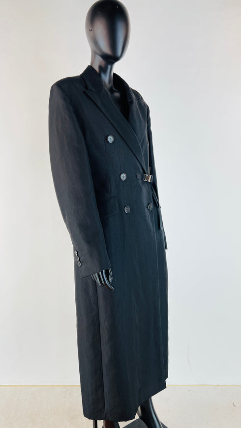 Trench doppiopetto nylon