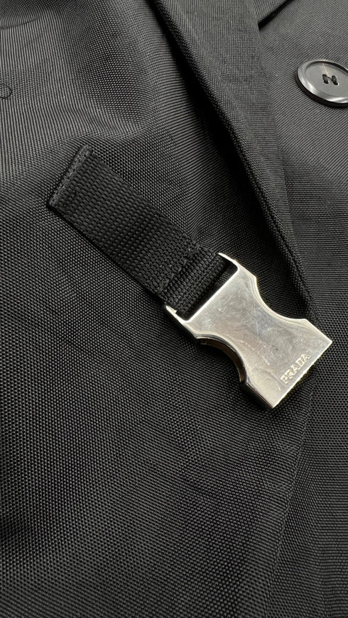 Trench doppiopetto nylon