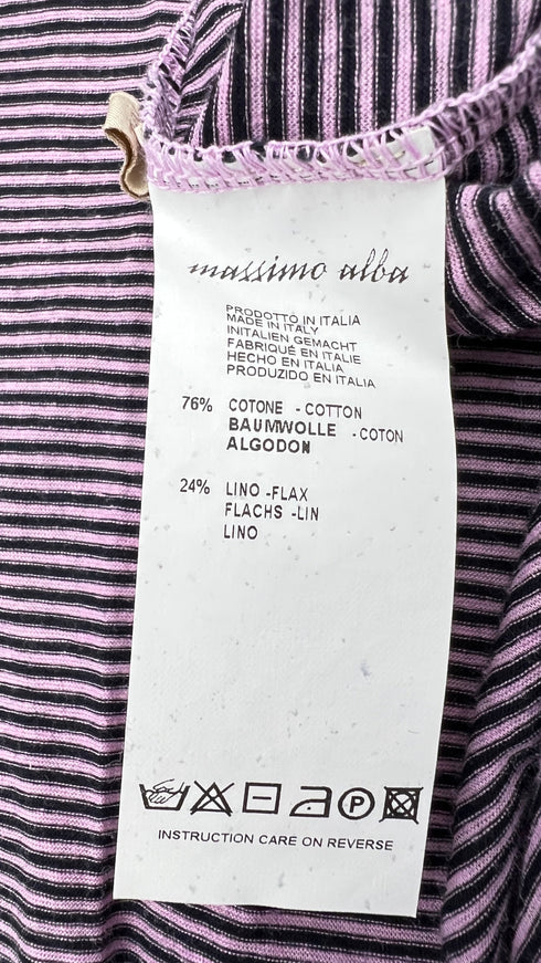 Polo in cotone e lino