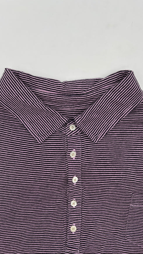 Polo in cotone e lino