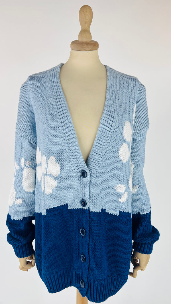 Cardigan oversized in cotone